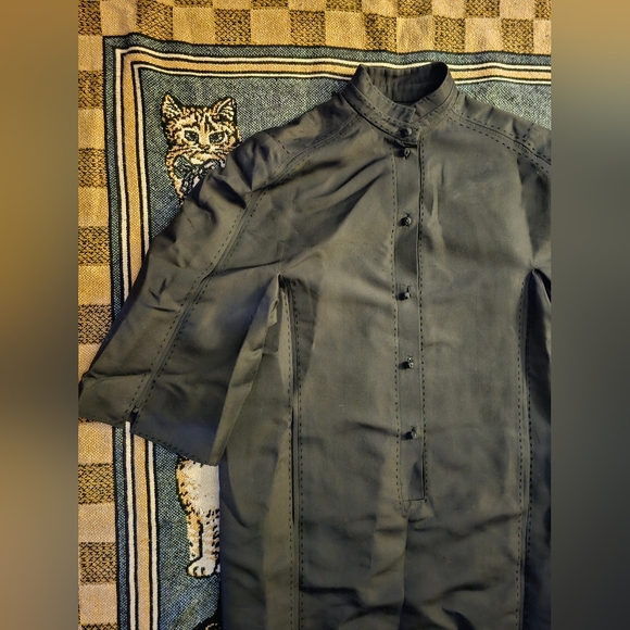 Ralph Rucci Chado Dress Size 8 Oriental Style Half Sleeve Lined - Picture 5 of 9